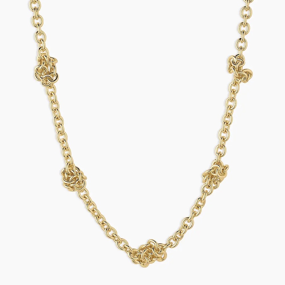 NWT! Gorjana 18k gold plated Knotty Necklace
